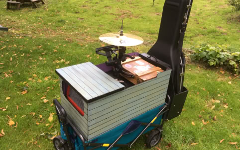 1st custom  busking / gig trolly