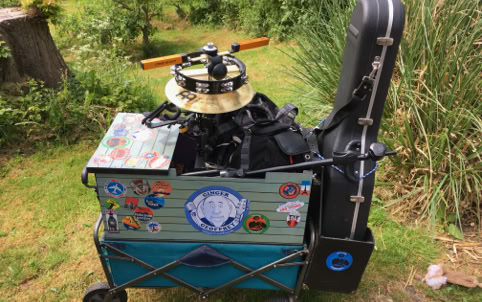 2nd custom  busking / gig trolly